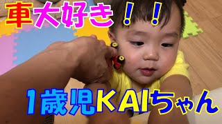 車大好き！！1歳児ＫＡＩちゃん