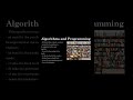 Logical Reasoning and Algorithms