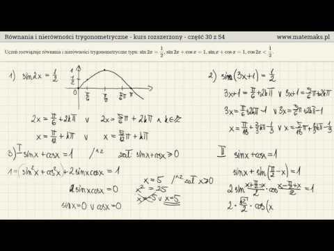 Wideo: Jak Rozwiązywać Funkcje Trygonometryczne
