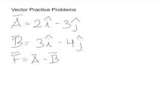 Vector Practice Problems
