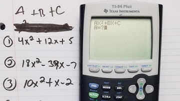 Factoring with TI-84 plus calculator (read below)