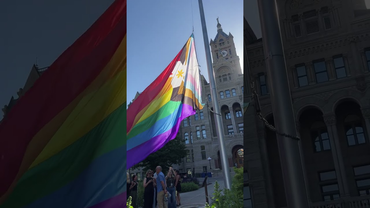 Pride flag raised at Salt Lake City Hall