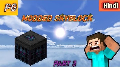 #3 Modded Skyblock MCPE - Hostile Mob Spawner | Minecraft in hindi | prakash Indian gamer