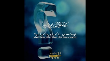 هذا خلق الله فأروني ماذا خلق الذين من دونه🕯️سورة لقمان:١١|المنشاوي|Surah Luqman:11|Minshawi