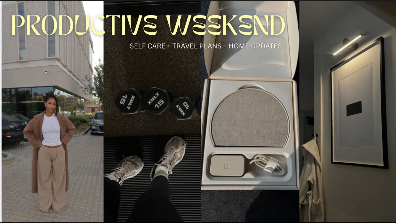 Продуктивные выходные (видеоблог) | Обновления дома, уход за кожей, спортзал и планирование поезд...