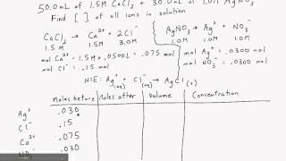 precipitation reaction example