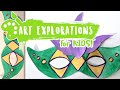 Kids Art Lesson Mardi Gras 💜💚🥳 Video Lesson 05 Spring Semester