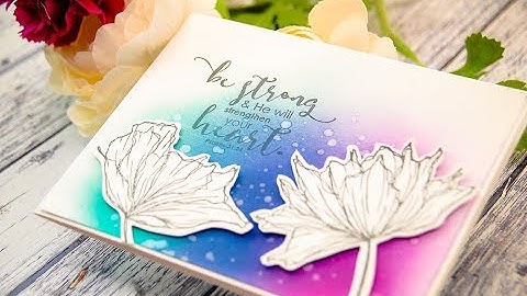 Unity Quick Tip: Bold Inky Background + Simply Stamped Florals