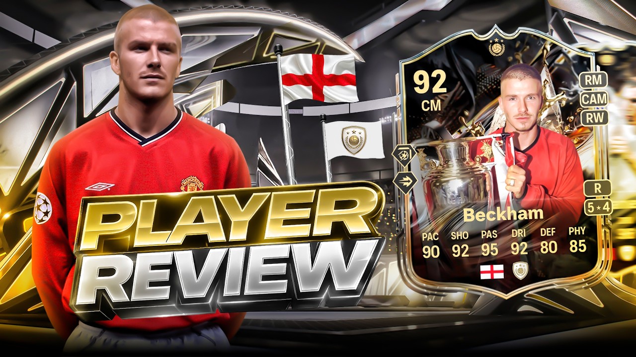 92 TROPHY TITANS ICON BECKHAM SBC PLAYER REVIEW - EA FC 26