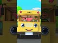 Wheels On The Bus Go Round and Round #shorts #meekosfamily #nurseryrhymes #hooplakidztv