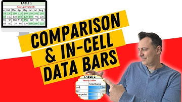 Excel Data Bars using Conditional Formatting | Excel COMPARISON & IN-CELL