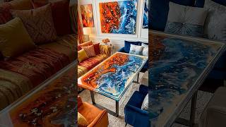 Fire &amp; Ice Epoxy Resin Table Pour 🌋❄️