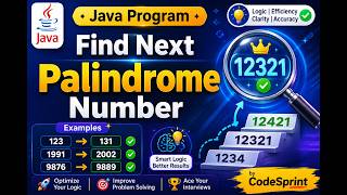 Java Interview Program To Find The Next Palindrome Number