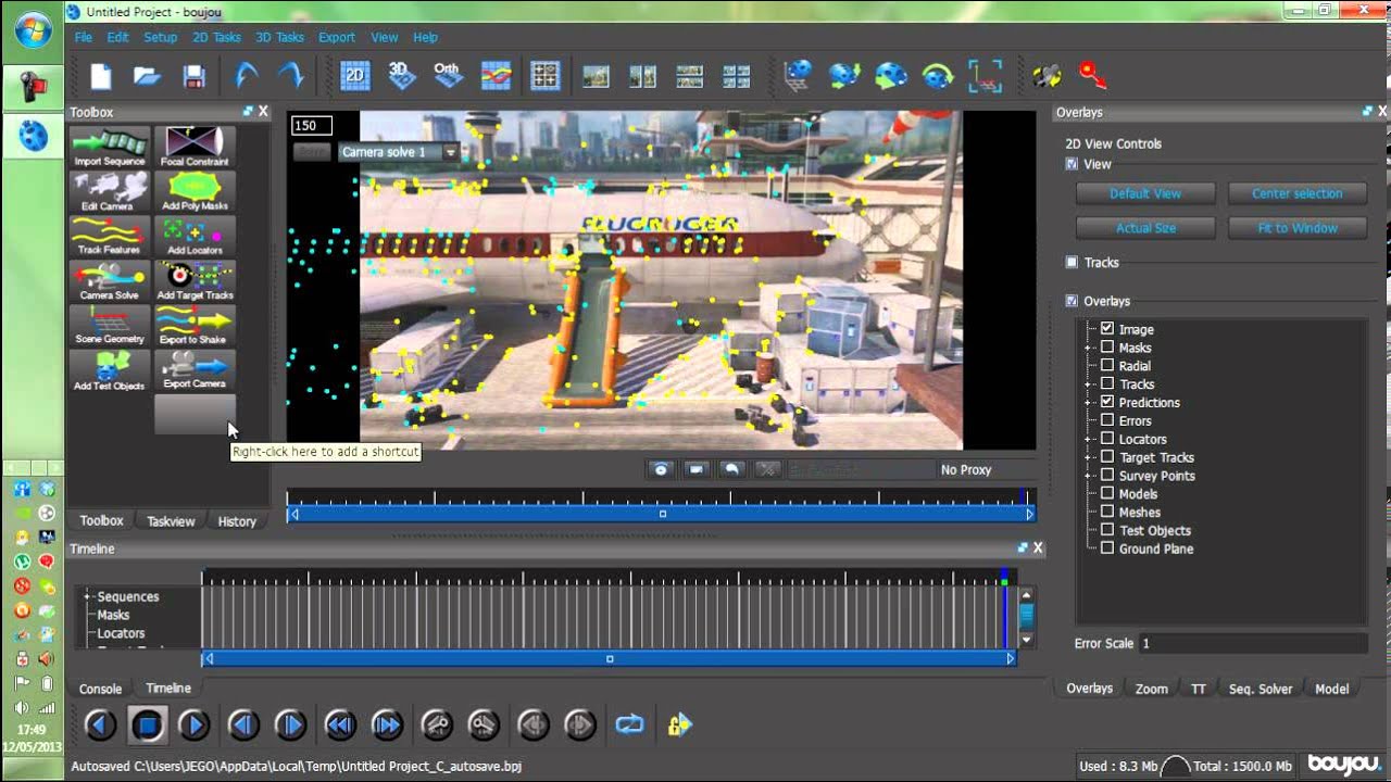 Tuto : Faire un motion tracking 3D avec Boujou + C4D - YouTube