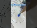 絵の具で海みたいなワンピースを着せちゃうよ🐠 #shorts #youtubepartner