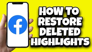 How To Restore Deleted Facebook Highlights And Featured Collection (New Method)