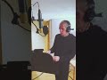 Warming up in the studio! 🎤
