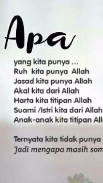 Puisi Islami