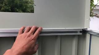 Outsunny 11’ by 9’ Steel Outdoor Garden Shed Video 29