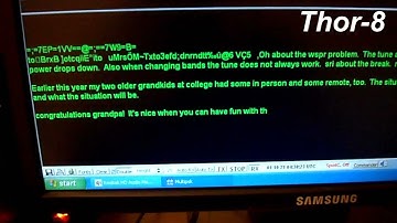 A Rare Reception of Thor Amateur Radio Digital Mode on 40 Meters