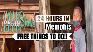 24 Hours in Memphis, Tennessee | Tour of Free things to do | Family Vlog | Mood E Family