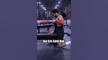 5 Steps to One Arm Cable Rows ⚠️ #rows