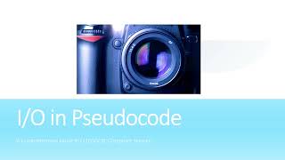 8.1.4 IO In Pseudocodes| AQ Digi Space