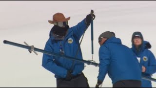 Raw video: DWR staffers measure Sierra snowpack