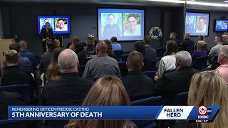 Overland Park police honor officer Freddie Castro five years after his death