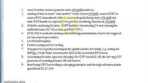 Function of Net work Element in LTE Network (eNB,MME,SGW,PGW,HSS)