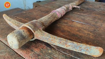 Amazing Restoration of Antique Rusty pickaxe
