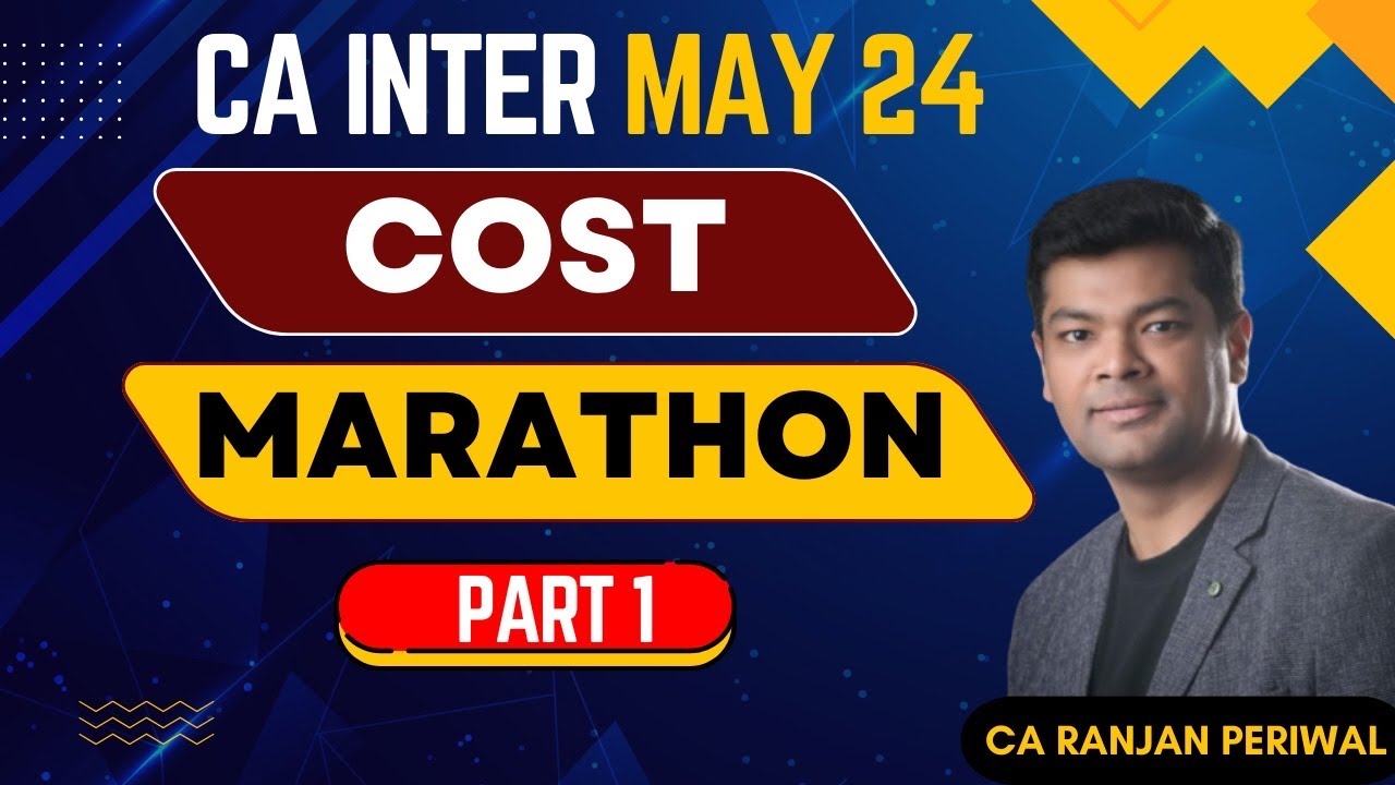 CA Inter - Cost Marathon Part 1 - YouTube