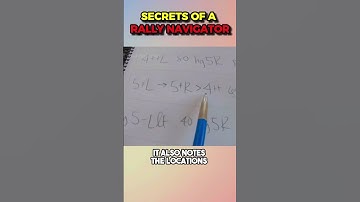 Secrets of a Rally Navigator #shorts