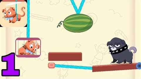 Rescue Kitten Rope Puzzle - Gameplay Walkthrough Part 1 Levels 1- 100