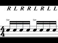 16 Single Paradiddle Right Hand Lead LEVEL 2 80 BPM mp3