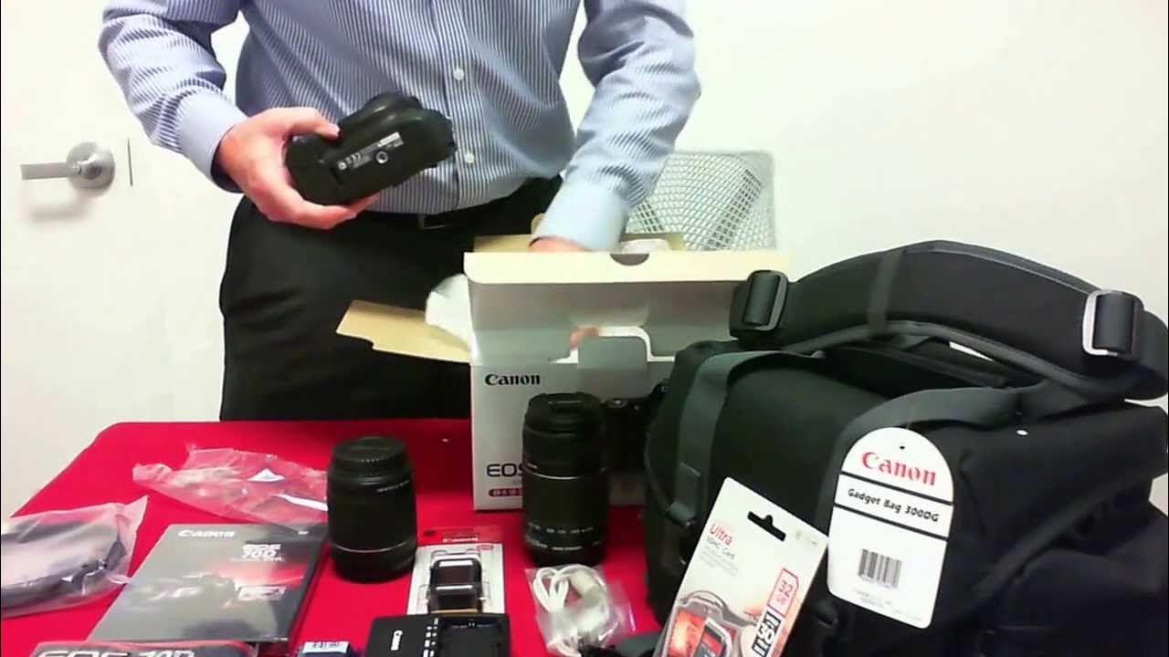 Unboxing the Costco Canon 70D Bundle YouTube
