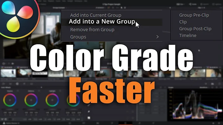 How to Use "Groups" - DaVinci Resolve 16 Tutorial