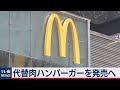 マクドナルド 代替肉ハンバーガー「マックプラント」を21年に発売へ（2020年11月10日）