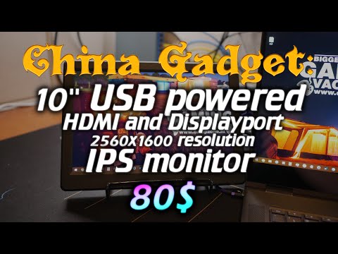 ChinaGadget: 80$ 10" USB powered HDMI and DisplayPort IPS monitor