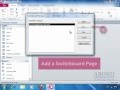 Using Access 2010 - Create a Switchboard