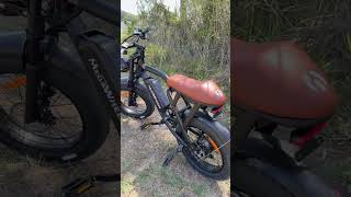 1500W peak motor, 33 MPH top speed, 40 mile range, full suspension, fat tires, dual disc brakes, and