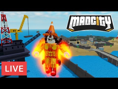 Mad City Live Stream Kreekcraft Raid How To Become Super - jailbreak swords w asimo roblox new bank blue floor melee weapon update knock down streetlights