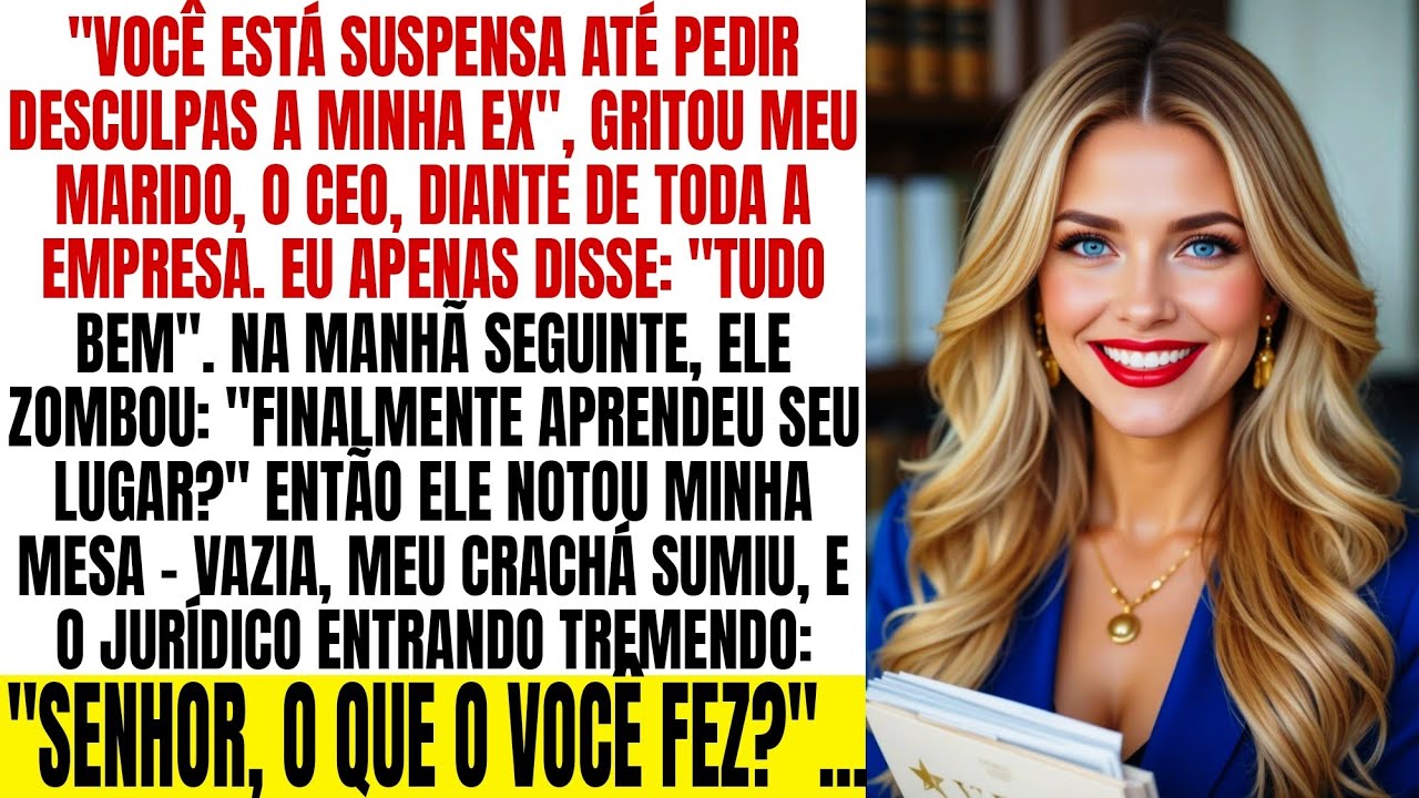 Meu marido, CEO, me suspendeu na frente de todos — na manhã seguinte, eu era dona da empresa dele.