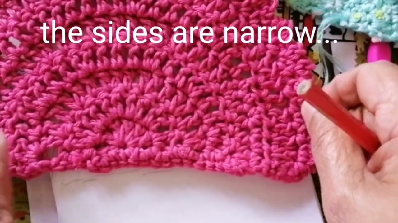 Beautiful crochet semi-circle with picot edging /Full tutorial