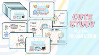 Simple Study - Powerpoint - Pastel Colors l  MORPH  ANIMATION PPT#109