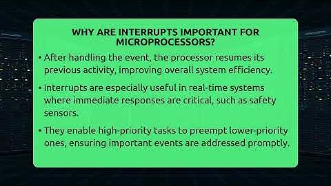 Why Are Interrupts Important For Microprocessors? - Electrical Engineering Essentials