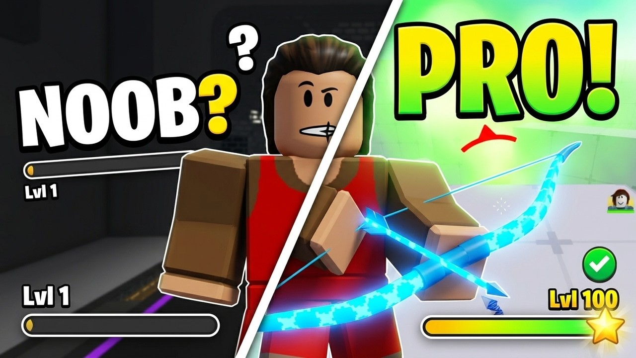 DAY 3 - NOOB to PRO with a BOW in Roblox Rivals?! - YouTube