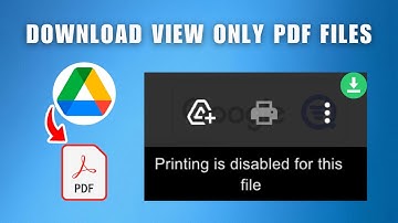Hoe u alleen-lezen PDF-bestanden van Google Drive 2025 kunt downloaden - Beveiligde PDF-bestanden...