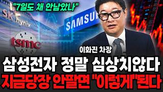 "7일도 채 안남았나" 삼성전자 정말 심상치 않다, 지금 당장 안팔면 이렇게 된다 (이화진 차장 / 2부)