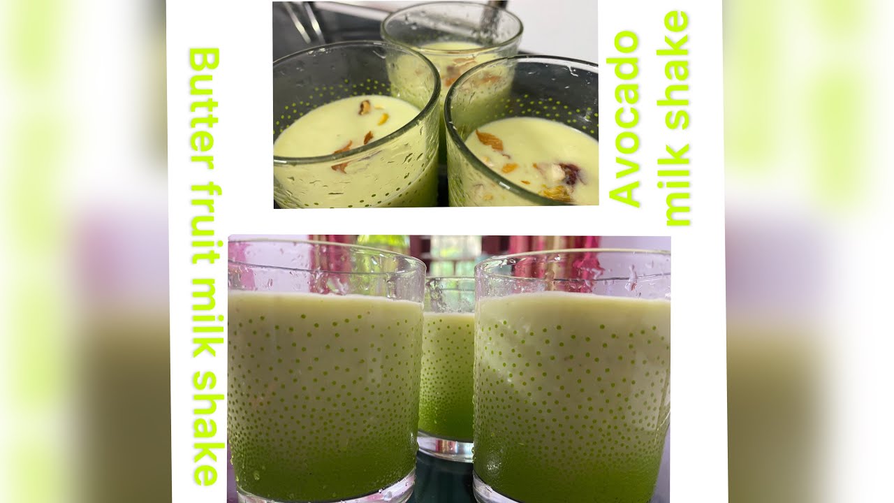 Avocado milk shake/ butter fruit milk shake YouTube
